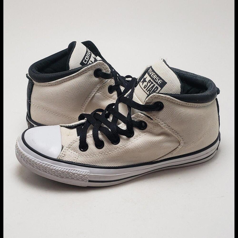 Unisex‎ Converse Ivory Canvas Black Label High St Parchment 151135C Size 6M 8W